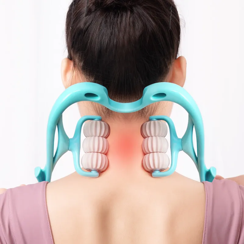 Nackenmassage Roller manuell & Stretchband